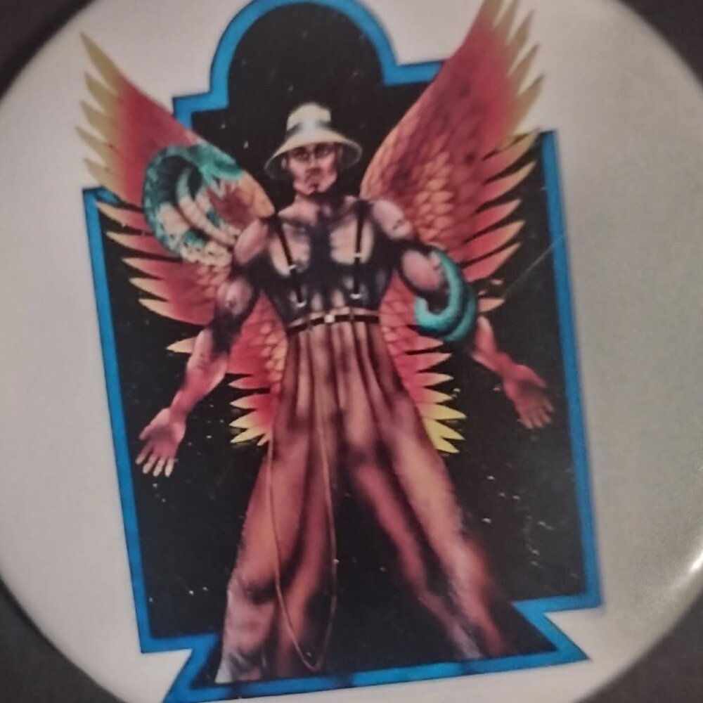 Vintage 1980's Low Master Pin Button. Size 2.25 inches/58mm - Picture 3 of 3